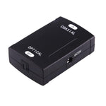 Adattatore convertitore audio digitale da ingresso RCA coassiale a uscita ottica Toslink, Coaxial RCA Input
