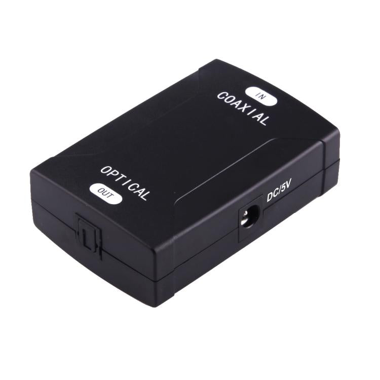 Adattatore convertitore audio digitale da ingresso RCA coassiale a uscita ottica Toslink, Coaxial RCA Input
