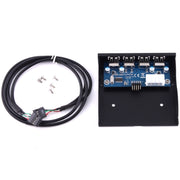 Pannello frontale della baia di espansione floppy da 3,5 pollici Connettore adattatore HUB USB 2.0 a 4 porte