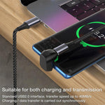 Adattatore USB-C 2.0 maschio-femmina doppio gomito