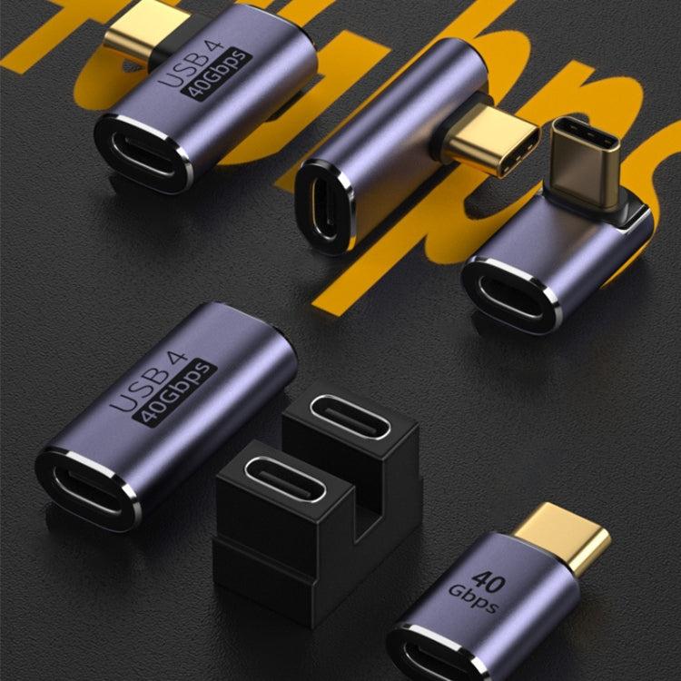 Adattatore USB-C 4.0 femmina-femmina 40 Gbps gomito