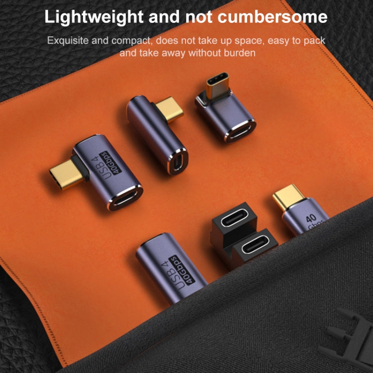 Adattatore USB-C 4.0 femmina-femmina 40 Gbps gomito