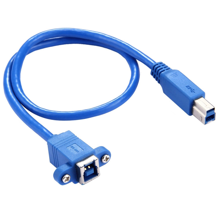 Cavo dati adattatore connettore USB 3.0 B femmina a maschio B da 50 cm per stampante/scanner, BF to BM, Length: 50cm
