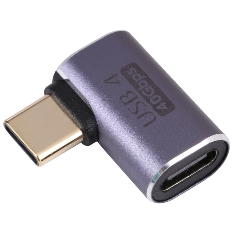 Adattatore a gomito USB-C 40 Gbps maschio-femmina