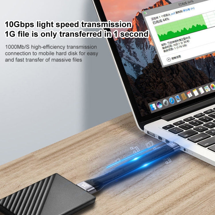Cavo ricarica rapida USB maschio-femmina 10 Gbps 13 cm