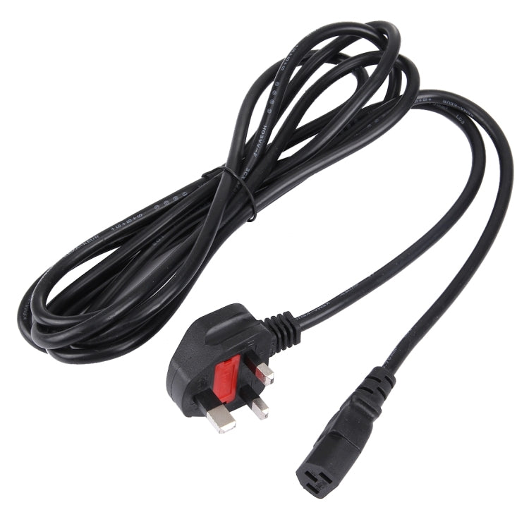 BS-1363/A UK LP-60L Plug to C13 Power Cable with Fusing for PC, Printer and Scanner, Length: 3m