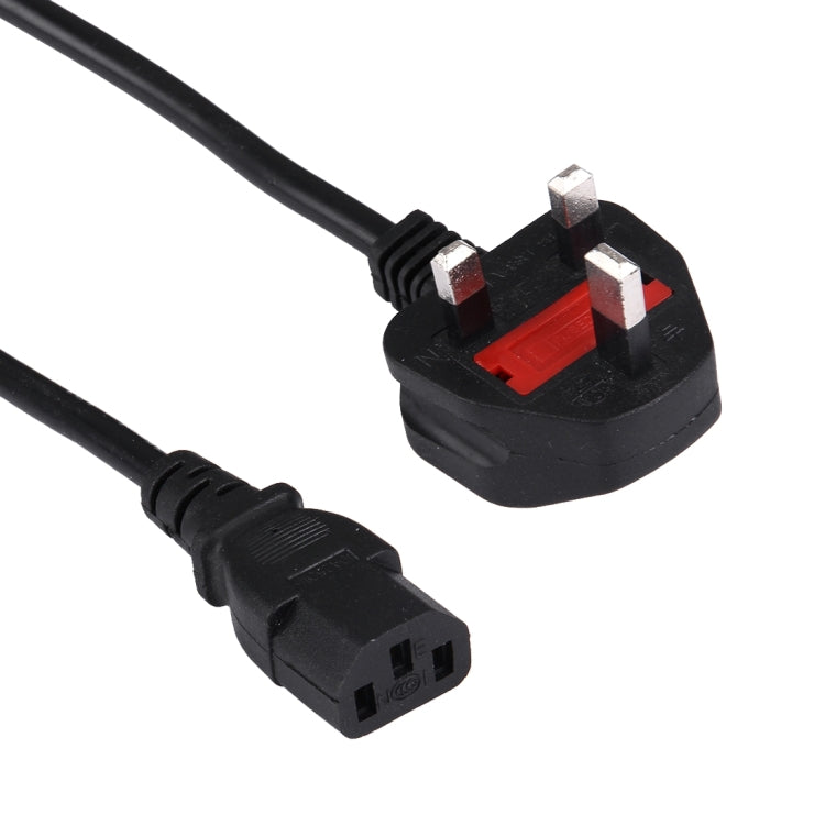 BS-1363/A UK LP-60L Plug to C13 Power Cable with Fusing for PC, Printer and Scanner, Length: 3m