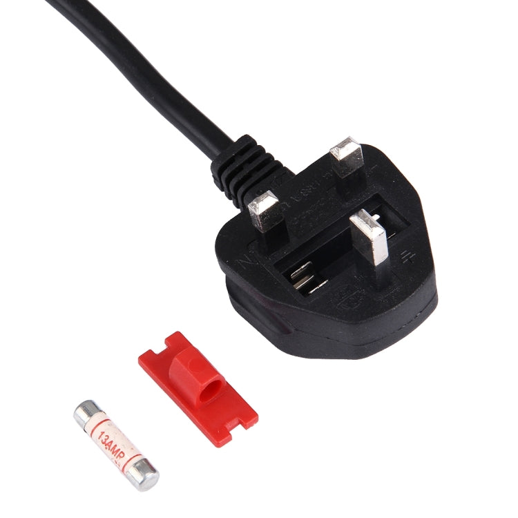 BS-1363/A UK LP-60L Plug to C13 Power Cable with Fusing for PC, Printer and Scanner, Length: 3m