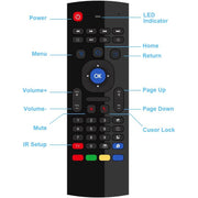 MX3 Voice Version 2.4GHz Fly Air Mouse Tastiera wireless Telecomando con giroscopio