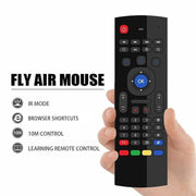 MX3 Voice Version 2.4GHz Fly Air Mouse Tastiera wireless Telecomando con giroscopio