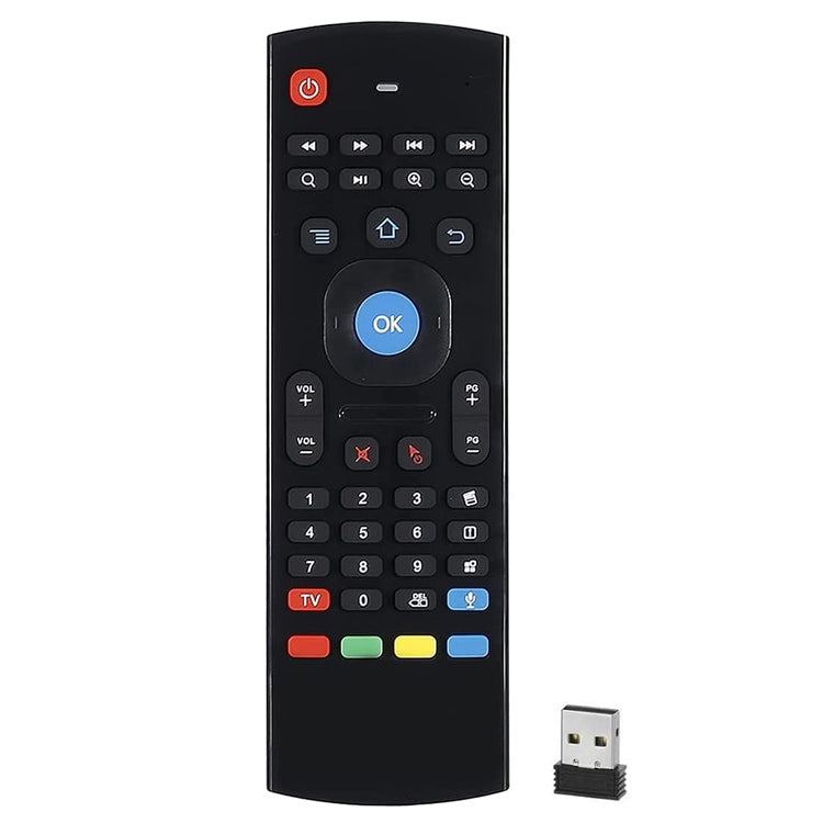 MX3-L Voice senza telecomando con tastiera wireless Fly Air Mouse retroilluminato da 2,4 GHz, Voice without Backlit