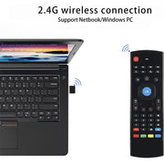 MX3-L Voice senza telecomando con tastiera wireless Fly Air Mouse retroilluminato da 2,4 GHz, Voice without Backlit
