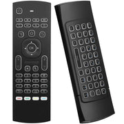 MX3-L Voice con telecomando tastiera wireless Fly Air Mouse retroilluminato da 2,4 GHz, Voice with Backlit