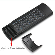 MX3-L Voice con telecomando tastiera wireless Fly Air Mouse retroilluminato da 2,4 GHz, Voice with Backlit