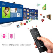 MX3-L Voice con telecomando tastiera wireless Fly Air Mouse retroilluminato da 2,4 GHz, Voice with Backlit