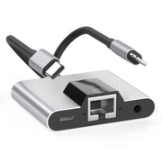 Adattatore 3 in 1 per iPhone e USB-C