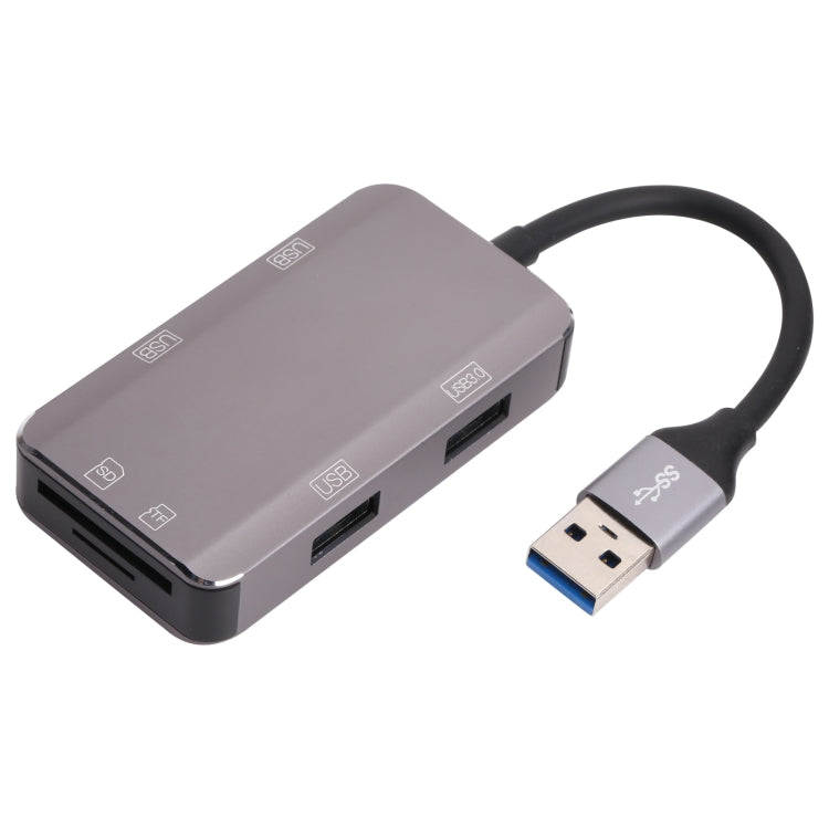 NK-3049HD 6 in 1 USB maschio a slot per scheda MS/TF + USB 3.0 + 3 adattatori USB 2.0 femmina, NK-3049HD