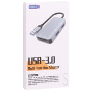 NK-3049HD 6 in 1 USB maschio a slot per scheda MS/TF + USB 3.0 + 3 adattatori USB 2.0 femmina, NK-3049HD