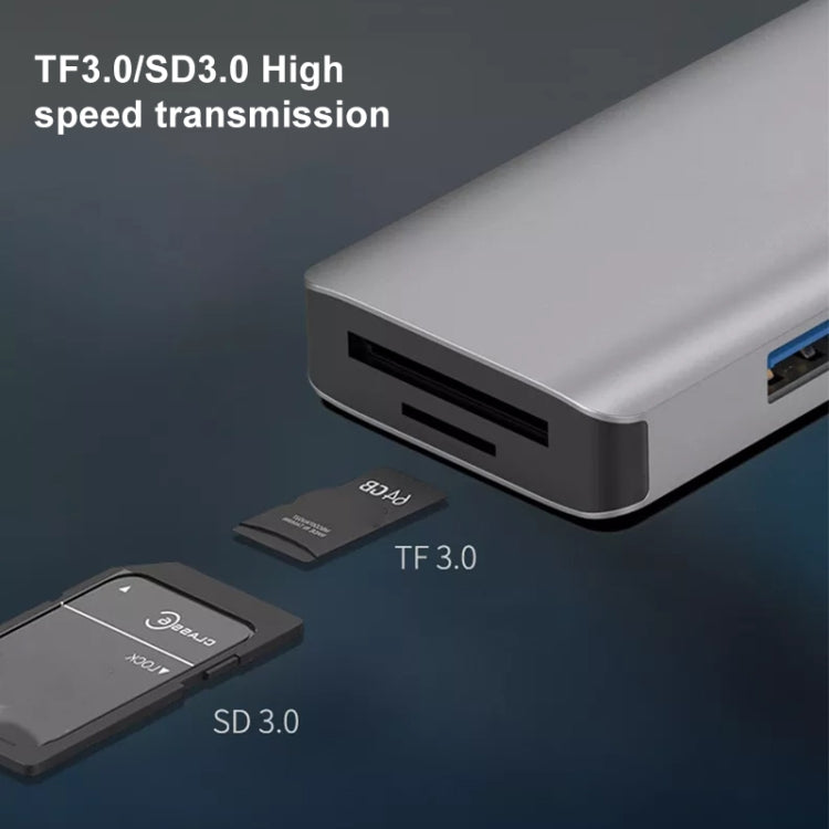 Hub USB 6 in 1 con slot schede MS e TF NK-3049HD