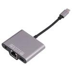 Adattatore 3 in 1 USB-C con Ethernet e jack cuffie 3,5 mm