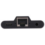 Adattatore 3 in 1 USB-C con Ethernet e jack cuffie 3,5 mm