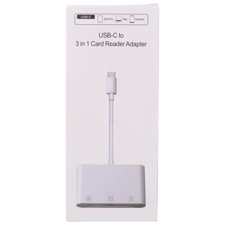 Lettore schede CF TF SD 3 in 1 USB-C Type-C