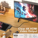 Adattatore HUB Rocketek SH868 HDMI USB 3.0 Type-C