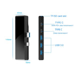 Adattatore HUB USB 3.0 x 3 + Type-C x 2 Rocketek SH867, SH867