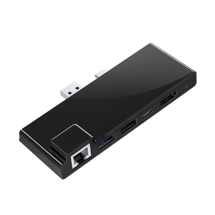 Hub Rocketek SH869 con USB 3.0, HDMI, RJ45, Type-C