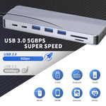 Adattatore HUB Rocketek 14 in 1 USB-C con HDMI, VGA e RJ45