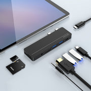 Adattatore HUB Dock di espansione multifunzionale a doppia porta Type-C Rocketek SHX5, SHX5