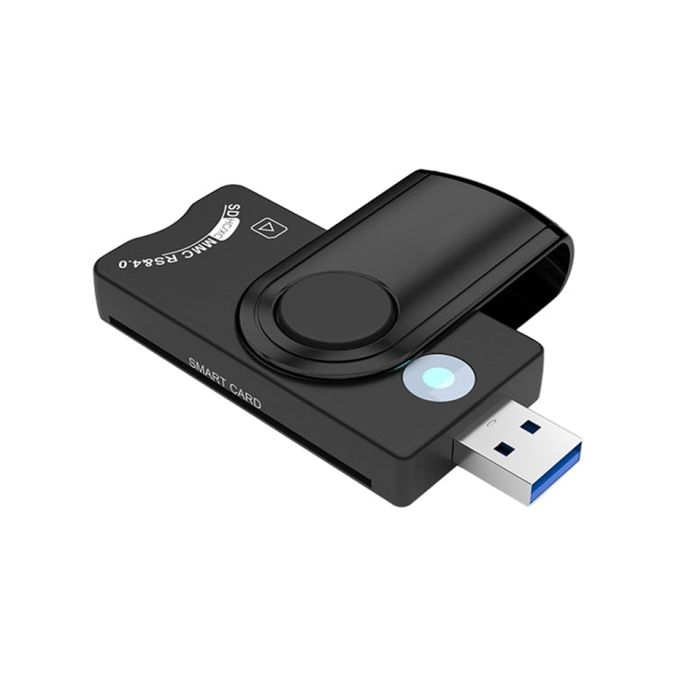 Lettore di smart card IC multifunzione Rocketek CR310-B USB 3.0 / SD / TF / SIM, CR310-B
