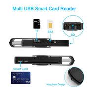 Lettore di smart card IC multifunzione Rocketek CR310-B USB 3.0 / SD / TF / SIM, CR310-B
