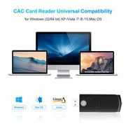 Lettore di smart card IC multifunzione Rocketek CR310-B USB 3.0 / SD / TF / SIM, CR310-B