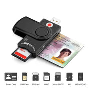 Lettore di smart card / SD / TF / M2 / MS / SIM Rocketek SCR10 USB 2.0, SCR10