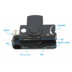 Lettore di smart card / SD / TF / M2 / MS / SIM Rocketek SCR10 USB 2.0, SCR10
