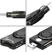 Lettore di smart card / SD / TF / M2 / MS / SIM Rocketek SCR10 USB 2.0, SCR10