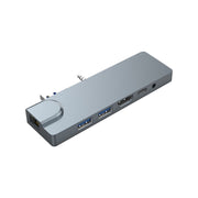 Rocketek SHL731 Adattatore HUB 8 in 1 60W PD / RJ45 / 4K HDMI / USB 3.0 per Surface Pro 3/4 / GO, For Surface Pro 3 / 4 / GO