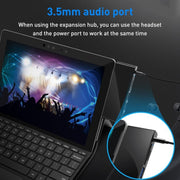 Adattatore HUB Rocketek SGO772 da tipo C a USB 3.0 / HDMI per Surface Pro GO, SGO772