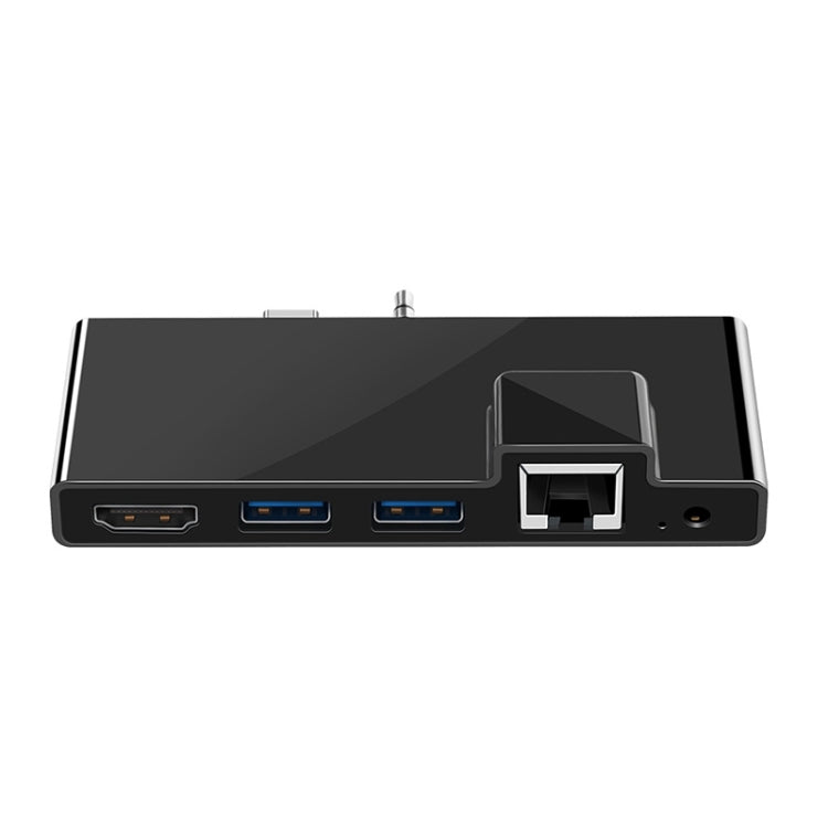 Adattatore HUB Rocketek USB-C a HDMI, USB 3.0, RJ45 per Surface P