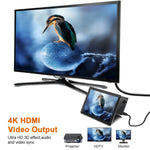 Adattatore HUB Rocketek USB-C a HDMI, USB 3.0, RJ45 per Surface P