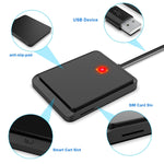 Lettore di schede Smart Card Rocketek CR317 USB 2.0 SIM/ID/CAC 2 in 1