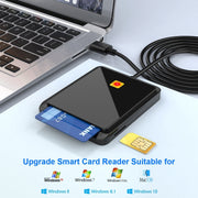 Lettore di schede Smart Card Rocketek CR317 USB 2.0 SIM/ID/CAC 2 in 1