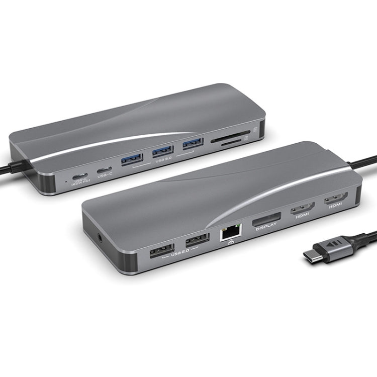 Rocketek adattatore hub USB-C 14 in 1 con HDMI 4K e RJ45