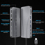 Rocketek adattatore hub USB-C 14 in 1 con HDMI 4K e RJ45