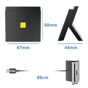 Lettore di schede/SIM 2 in 1 USB 2.0 Rocketek CR319