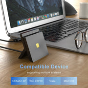 Lettore di schede/SIM 2 in 1 USB 2.0 Rocketek CR319