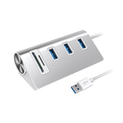Adattatore HUB per lettore di schede USB 3.0 x 3 Rocketek HC422 + SD / TF