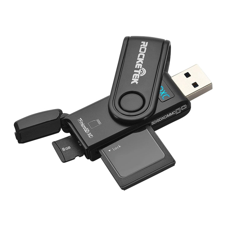 Lettore di schede SD/TF multifunzione Rocketek CR5 USB3.0