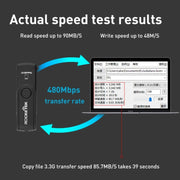 Lettore di schede SD/TF multifunzione Rocketek CR5 USB3.0